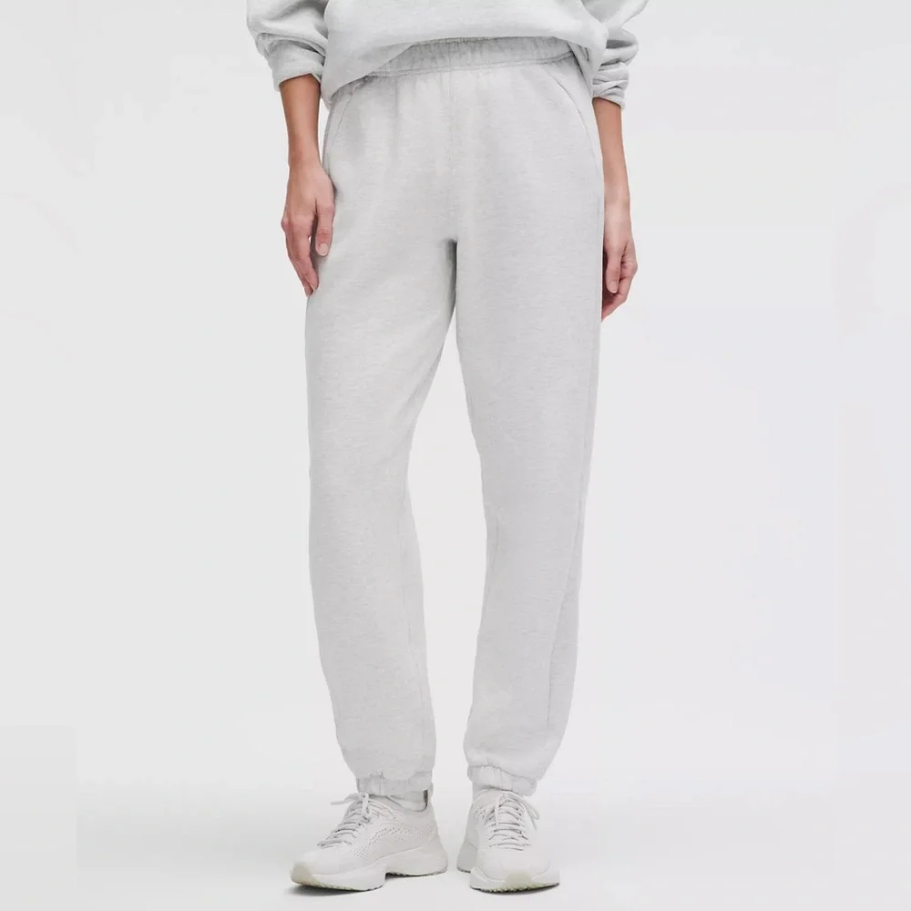Lululemon Mid-Rise Oversized Scuba Jogger Sweatpants Heather Gray
